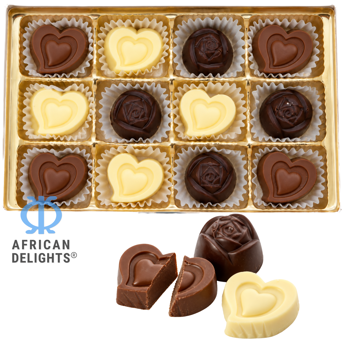 Chocoluv Assorted solid molded chocolates # Flavor_Assorted