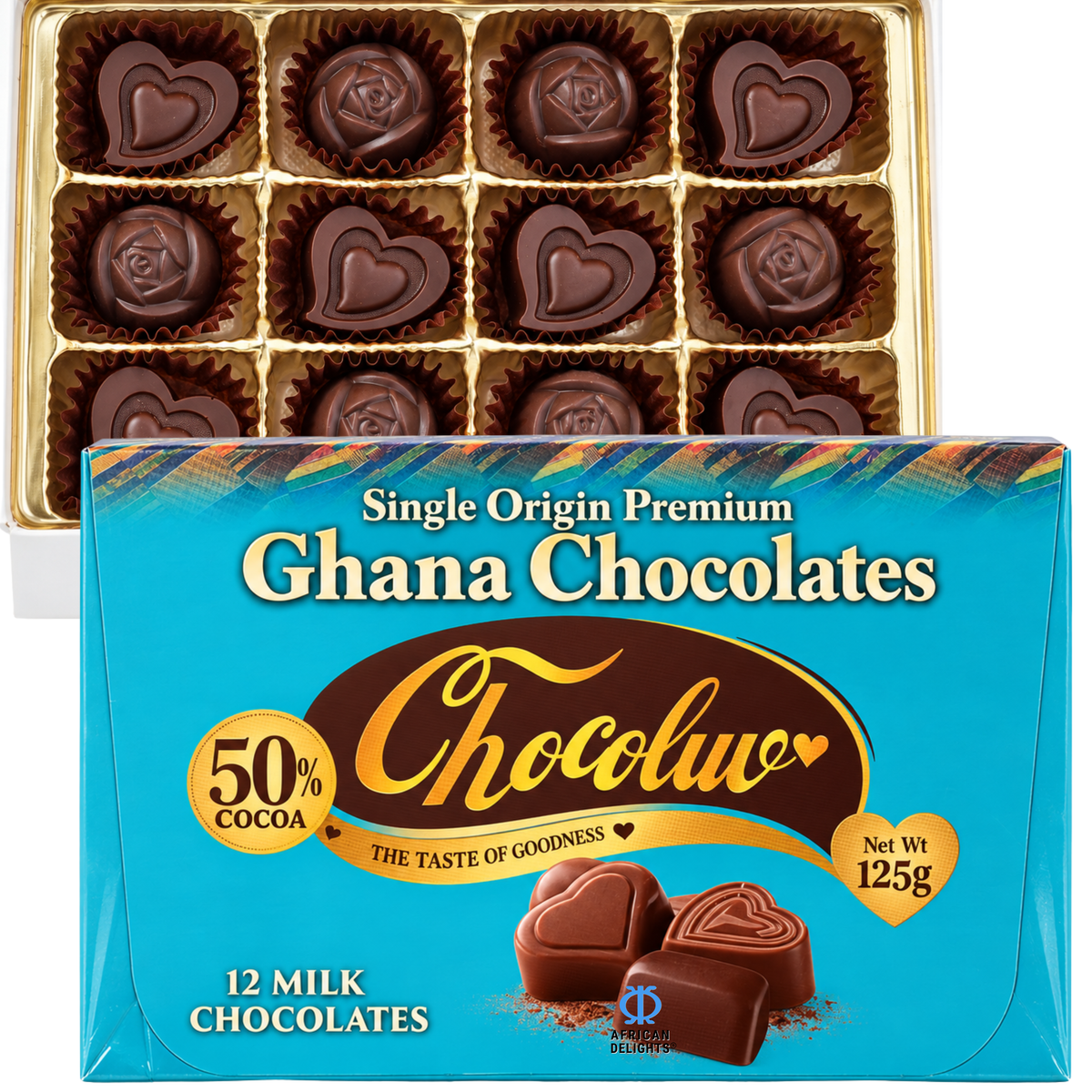 Chocoluv Milk - 12 Pieces, 125 g # Flavor_Milk