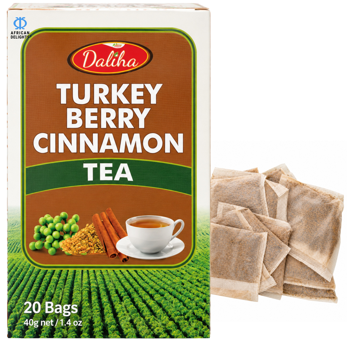 Daliha Tea Turkey Berry Cinnamon Herbal Tea from Ghana # Flavor_daliha-turkeyberry-cinnamon