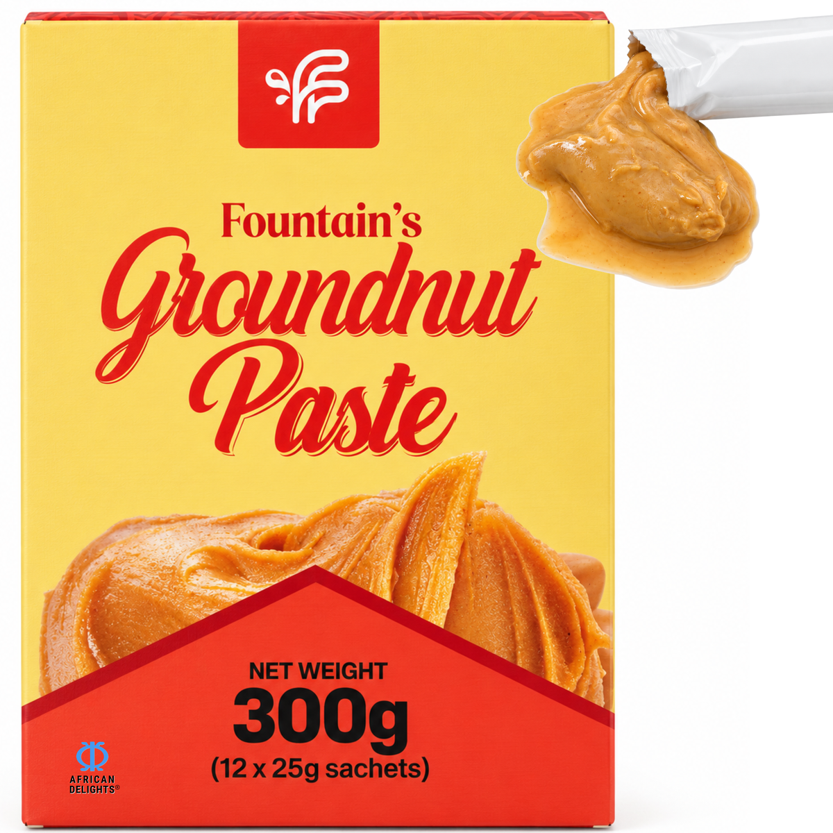 Fountains Groundnut Paste, 12 Sachets