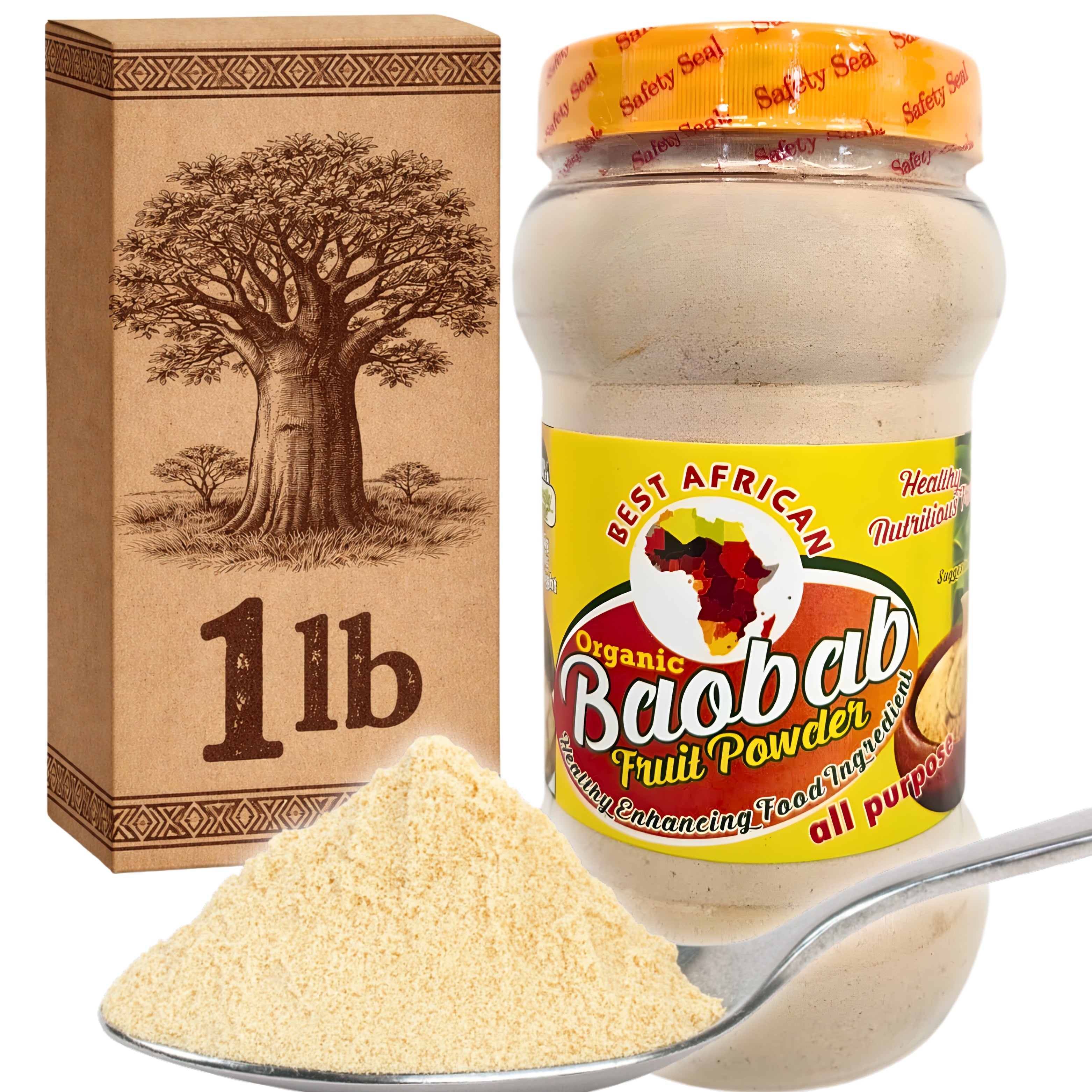 Organic Baobab Fruit Powder 1 Lb