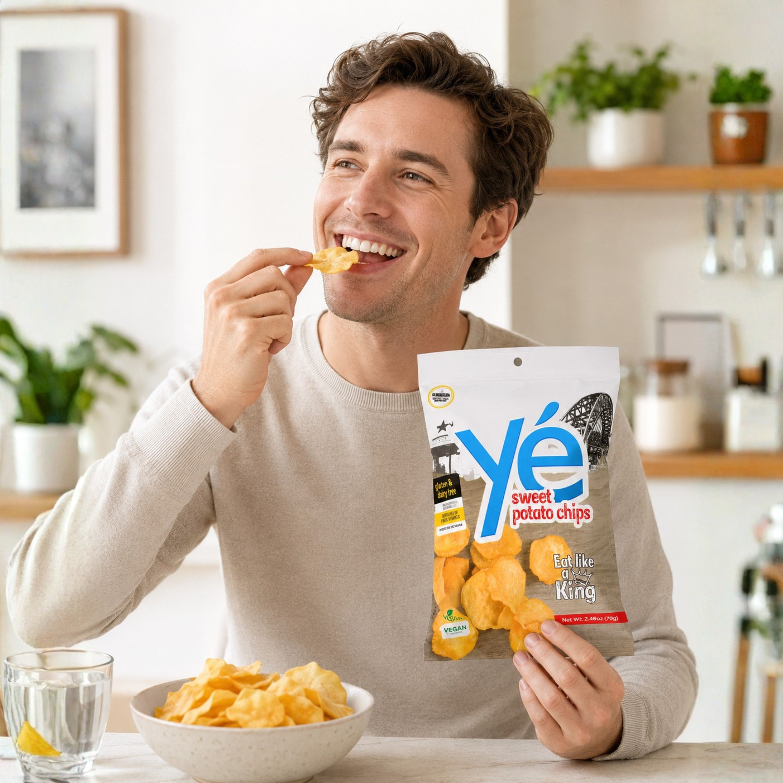 Sparkxx Sweet Potato Chips lifestyle photo # Flavor_Sweet Potato