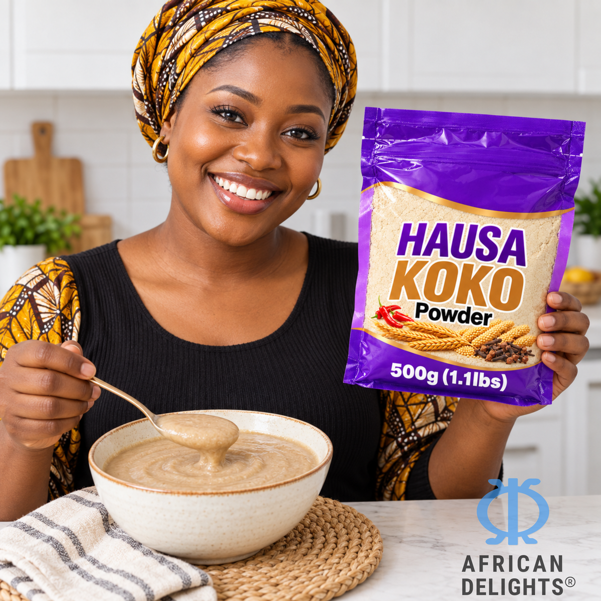 Sunny Flours Hausa Koko Porridge Mix, Spicy listing photo