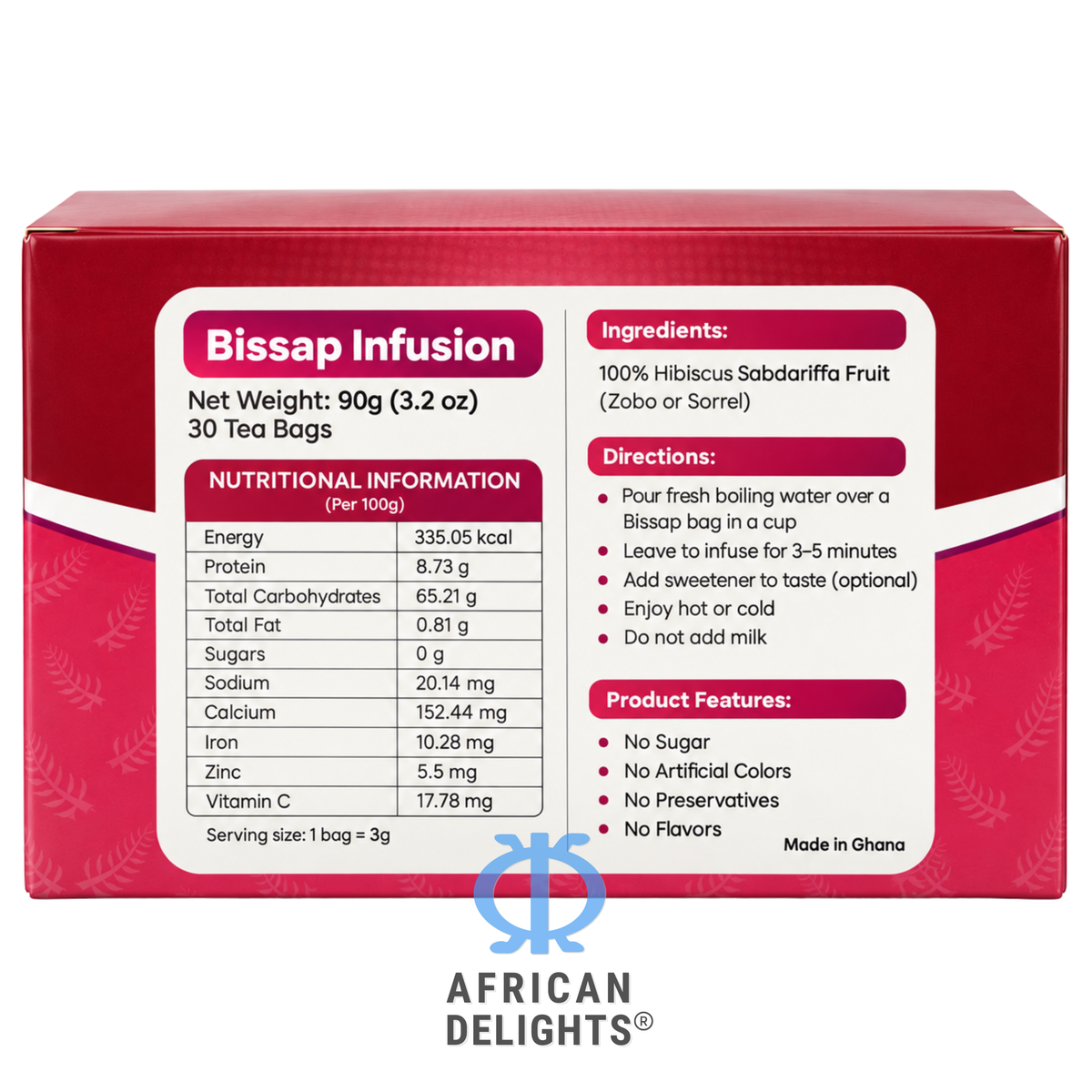 TreLife Teas Bissap Tea ingredients # Flavor_trelife-bissap