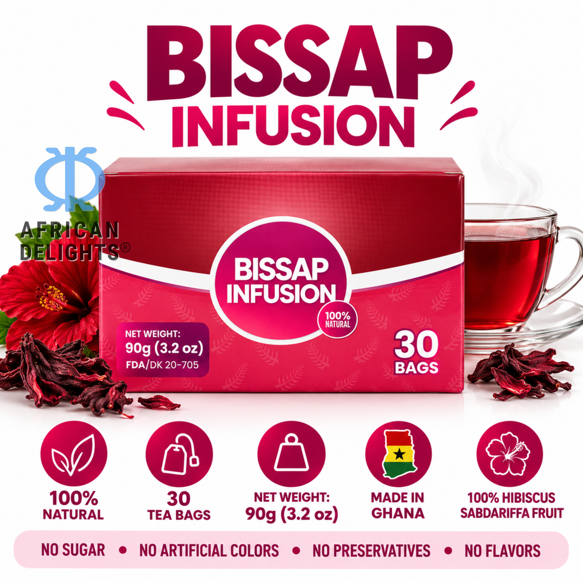TreLife Teas Bissap Tea product photo # Flavor_trelife-bissap