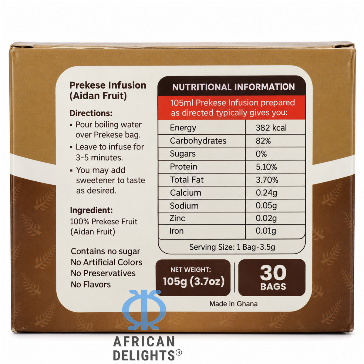 TreLife Teas Prekese Tea ingredients # Flavor_trelife-prekese