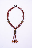 African Necklace - Purple No. 2
