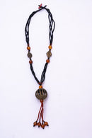 African Necklace - Black/Orange No. 2