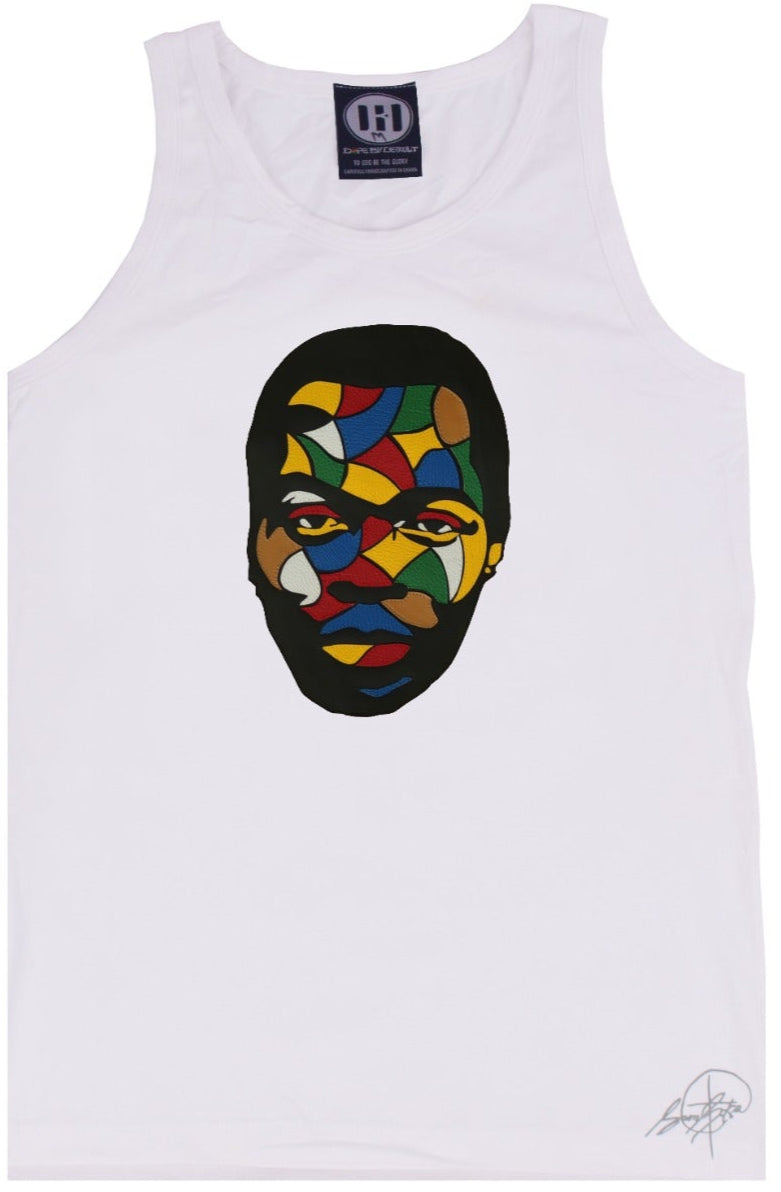 Fela Kuti Tank Top - Multicolored on White African Delights Grocery Store near me Nigerian Ghanaian food Black owned business