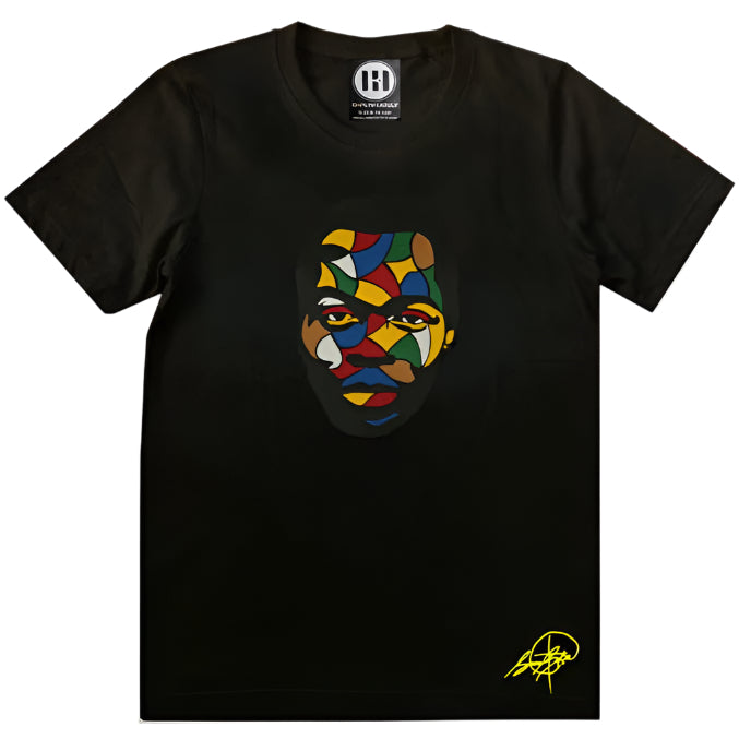 Fela Kuti T-Shirt - Multicolored on Black African Delights Grocery Store near me Nigerian Ghanaian food Black owned business