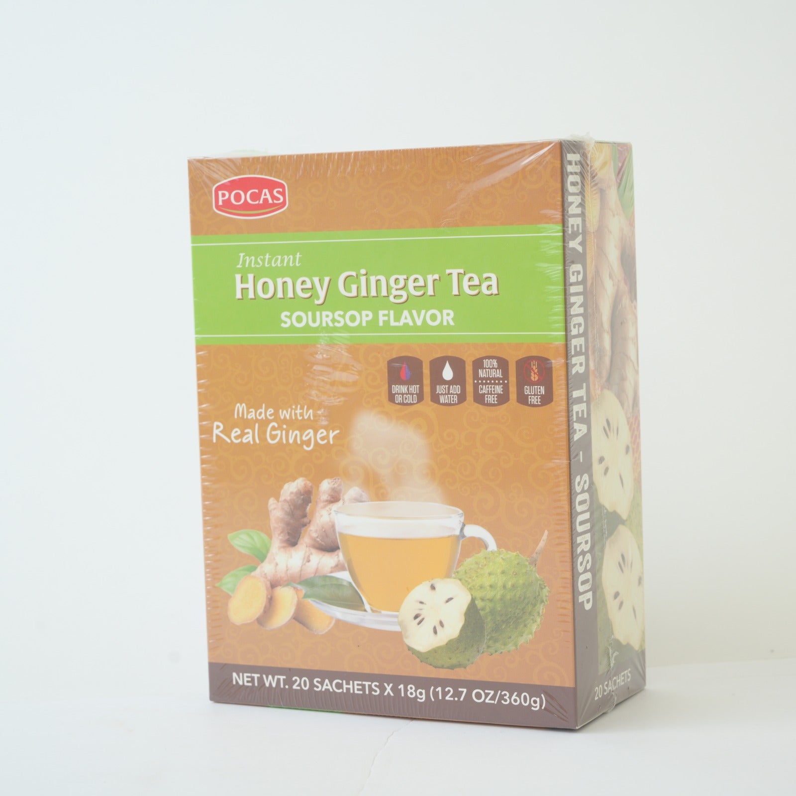 Instant Honey Ginger Tea Soursop Flavor African Delights Store