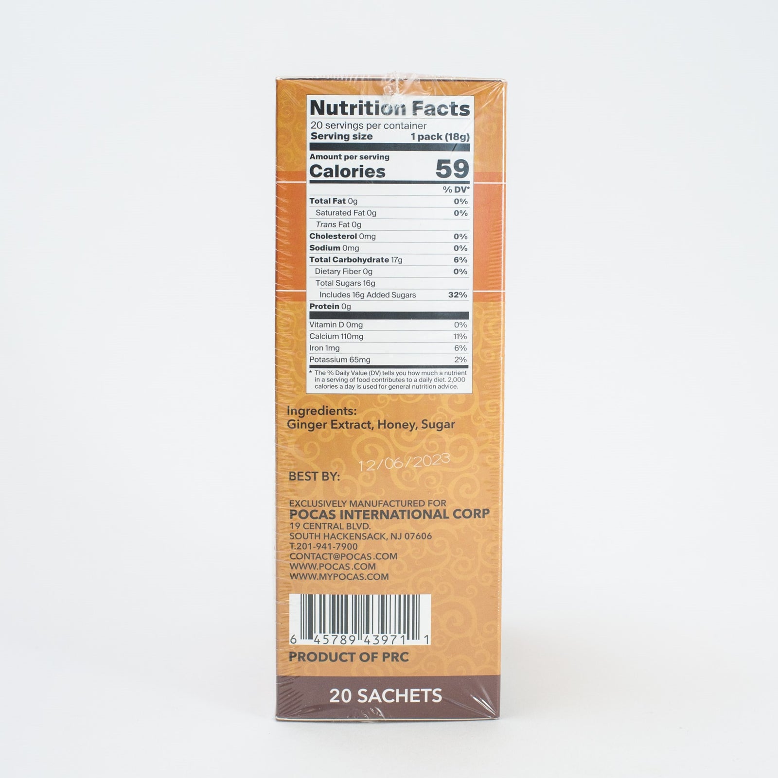 Instant Honey Ginger Tea Original Flavor African Delights Store