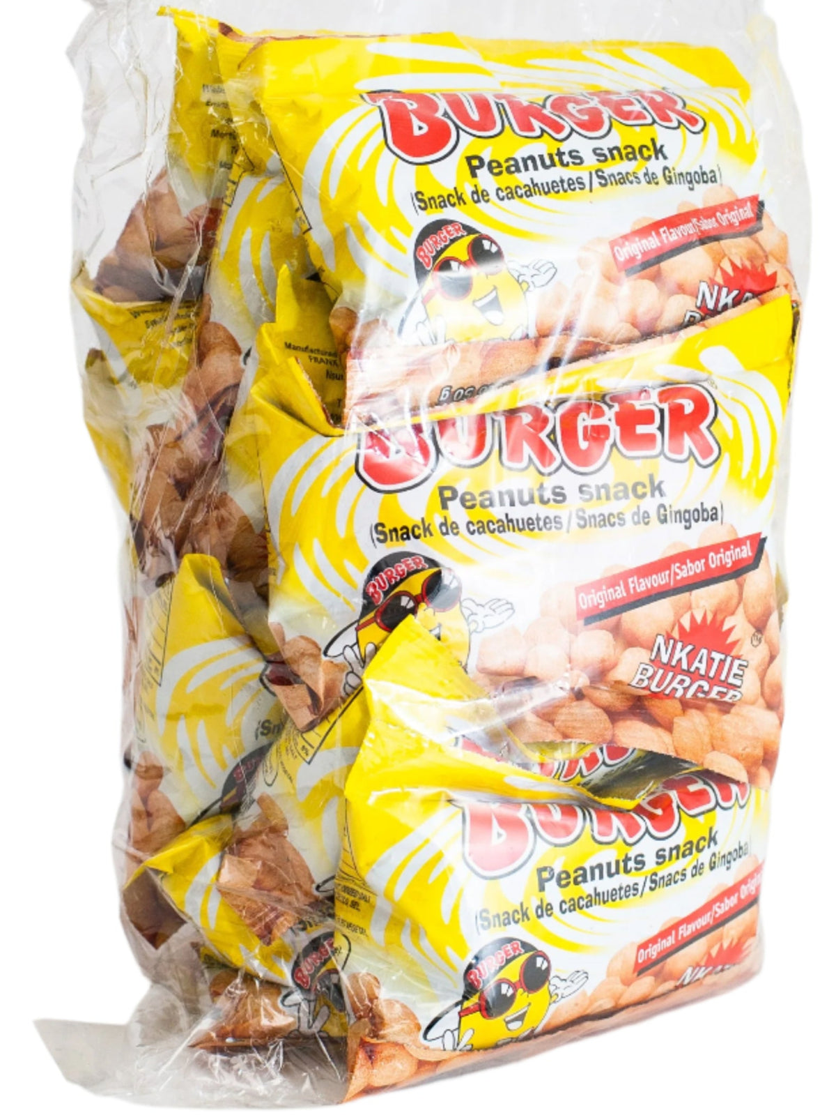 Nkatie Burger Peanuts Snack Pack of 12