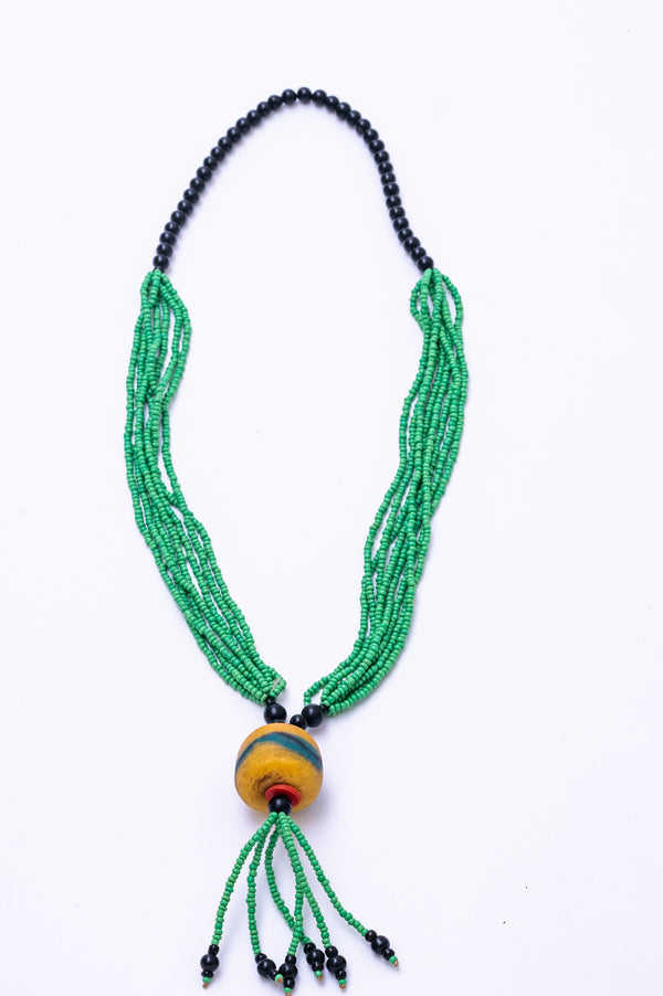 African Necklace - Green No. 1