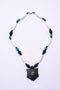 African Necklace - White/Blue