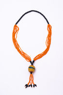 African Necklace - Orange