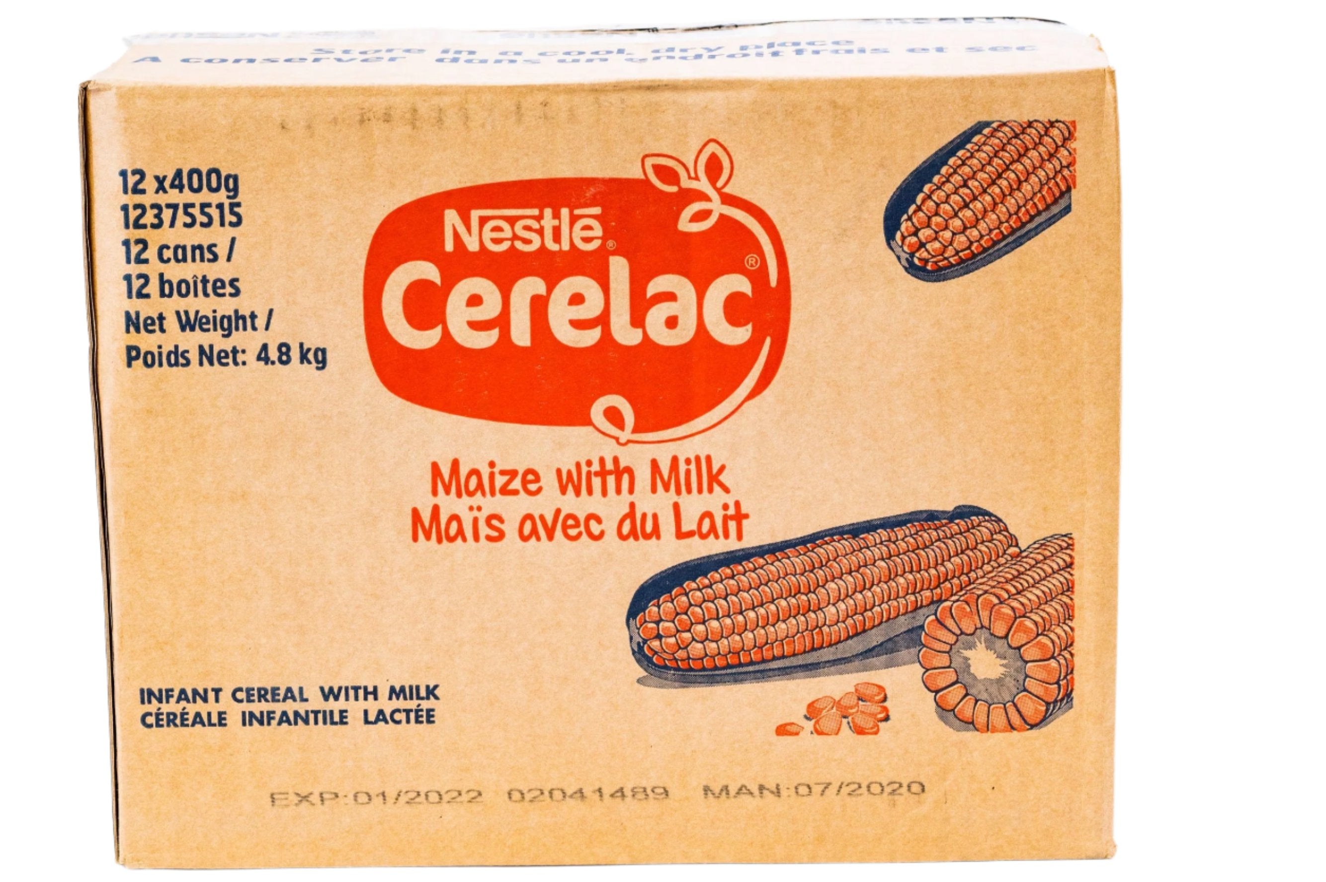 Cerelac Maize with Milk 400g Case