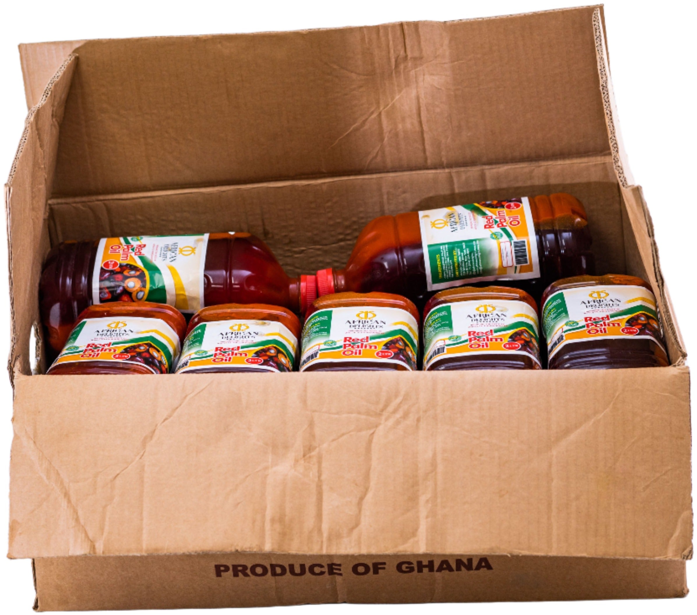 African Delights Red Palm Oil 2 Liters Case